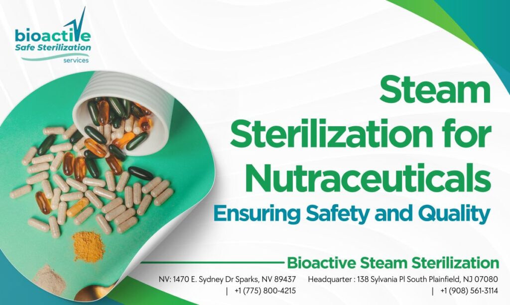 Organic sterilization for nutraceutical ingredients