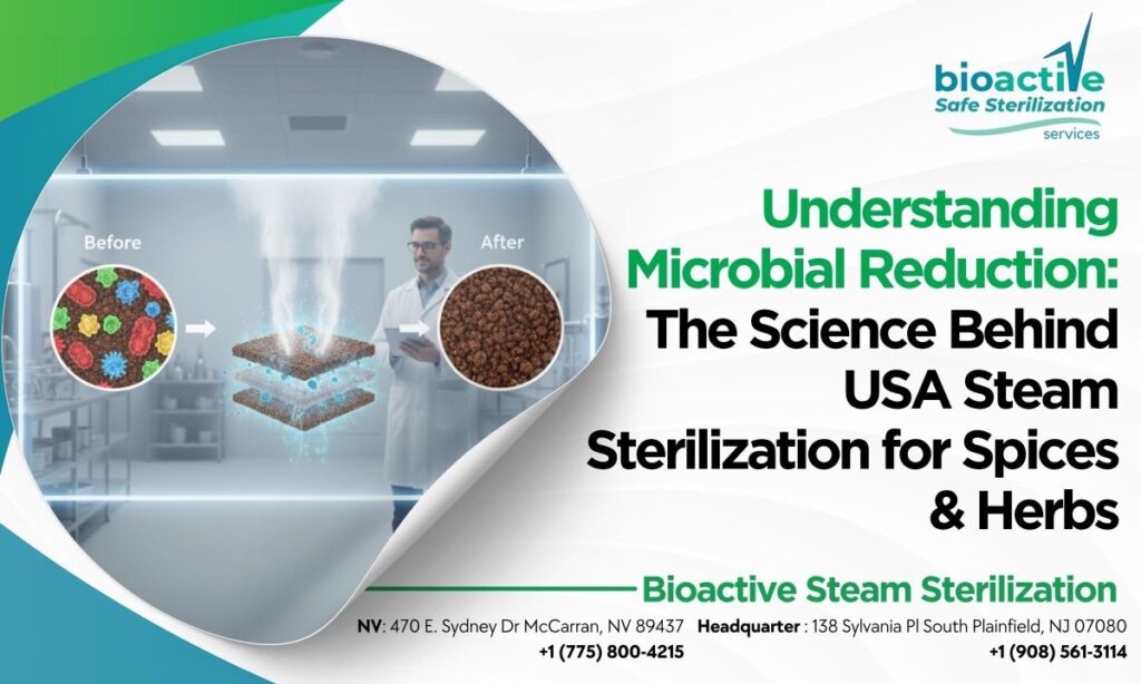 5 log reduction for spices and herbs