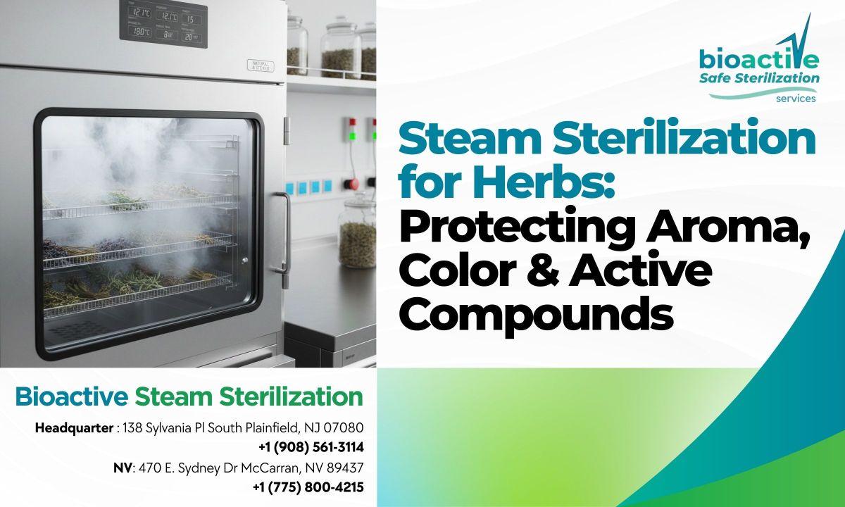 Steam Sterilization for Herbs: Protecting Aroma, Color & Active Compounds