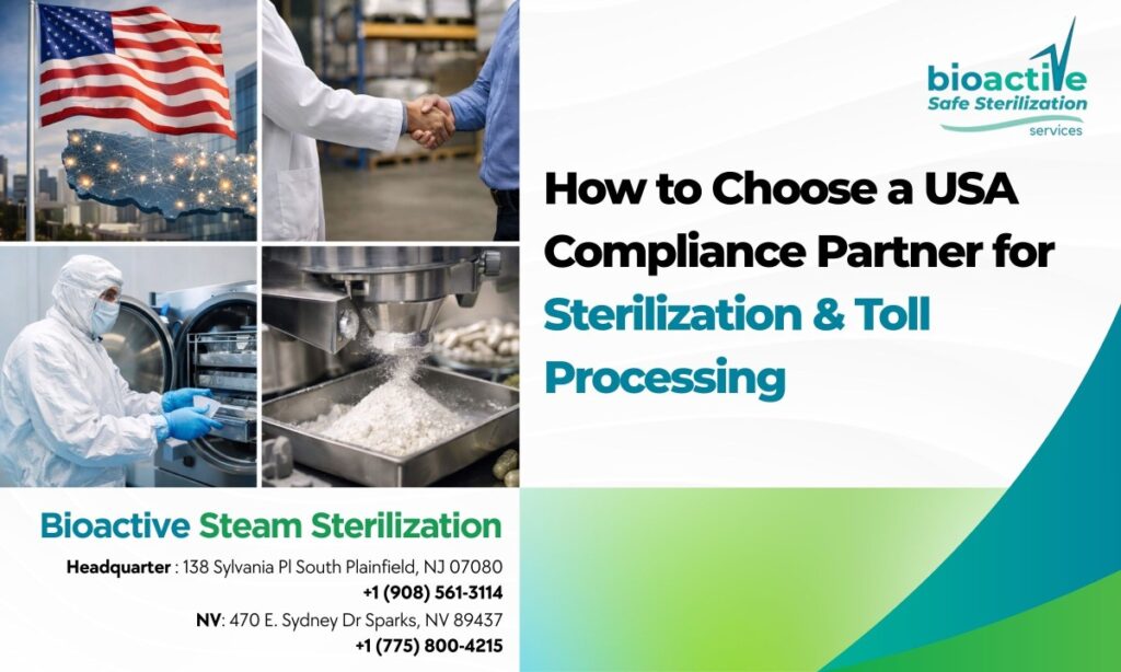 steam sterilization process for spices and nutraceutical ingredients for USA export compliance