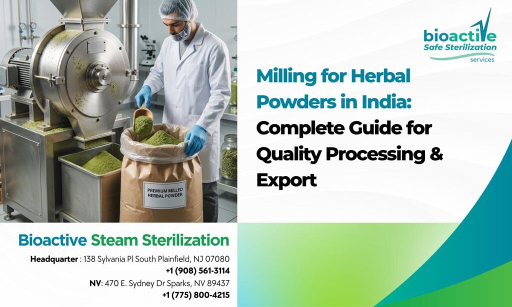milling for herbal powders in India