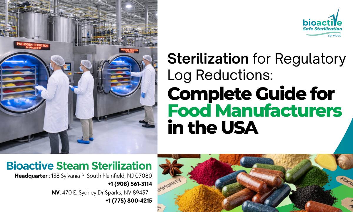 Sterilization for Regulatory Log Reductions: Complete Guide for Food Manufacturers in the USA