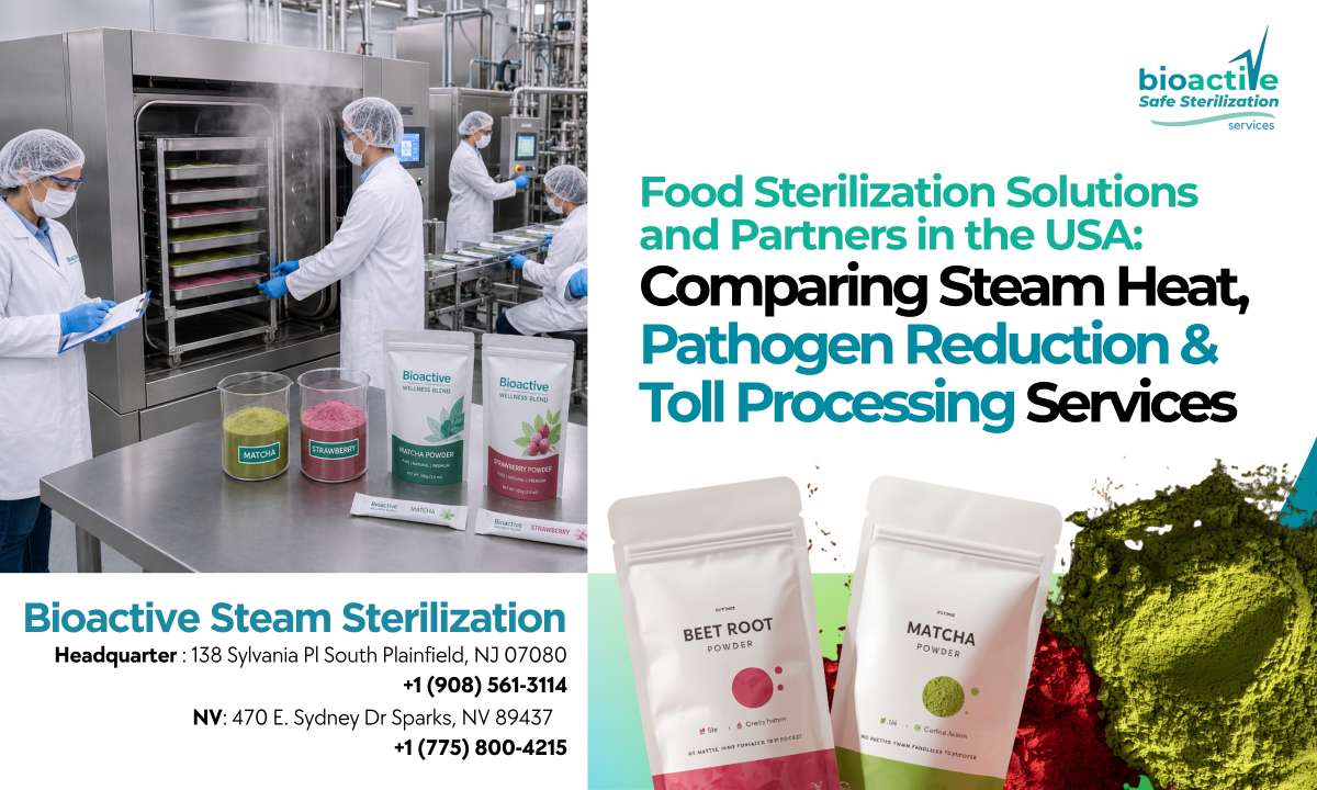 Food Sterilization Solutions and Partners in the USA: Comparing Steam Heat, Pathogen Reduction & Toll Processing Services