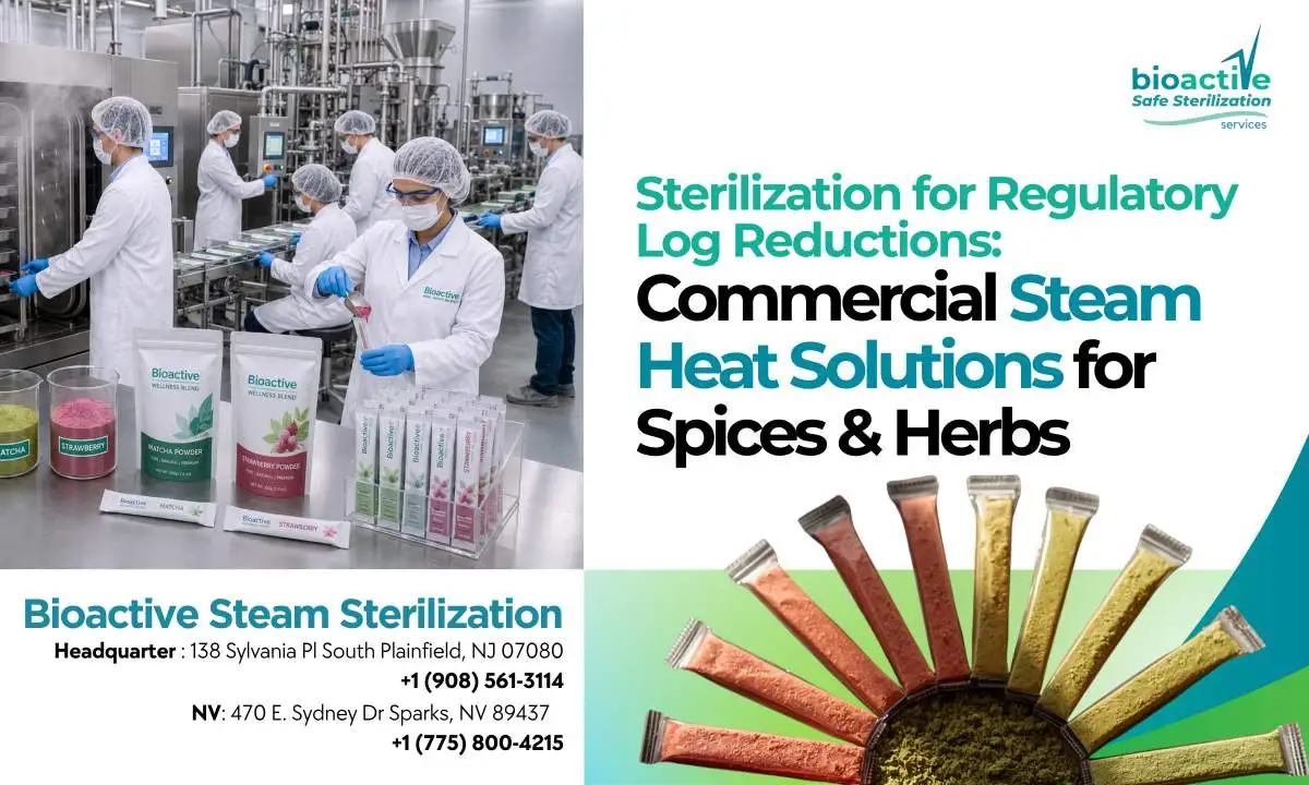 Sterilization for Regulatory Log Reductions: Commercial Steam Heat Solutions for Spices & Herbs