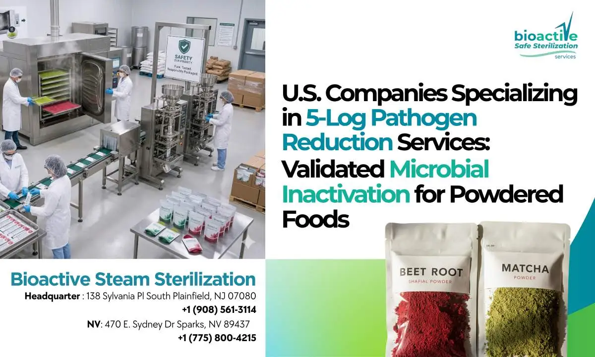U.S. Companies Specializing in 5-Log Pathogen Reduction Services: Validated Microbial Inactivation for Powdered Foods