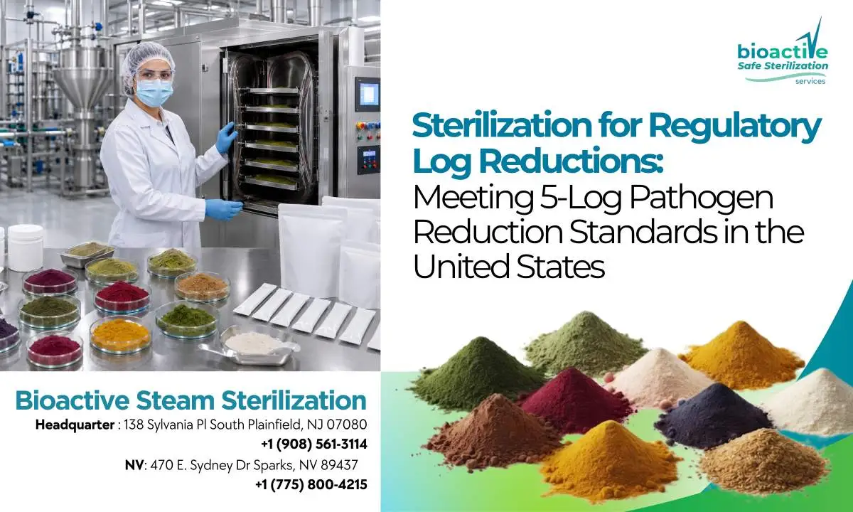 Sterilization for Regulatory Log Reductions: Meeting 5-Log Pathogen Reduction Standards in the United States