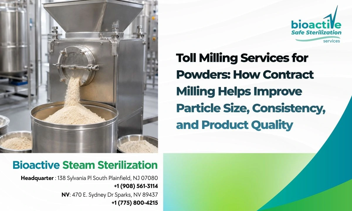 Toll Milling Services for Powders: How Contract Milling Helps Improve Particle Size, Consistency, and Product Quality