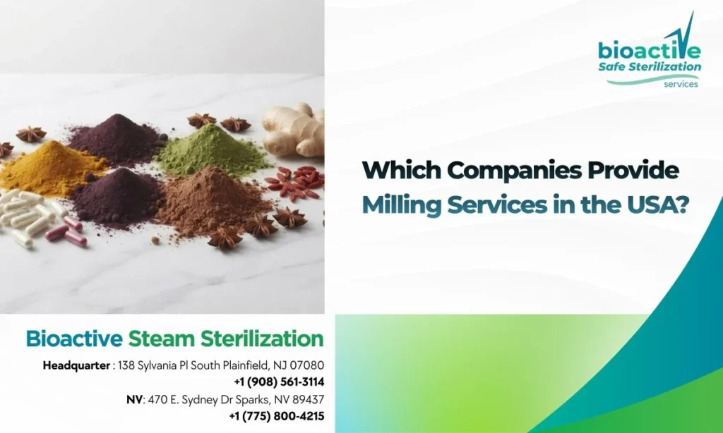 Milling services in USA for food and nutraceutical ingredients